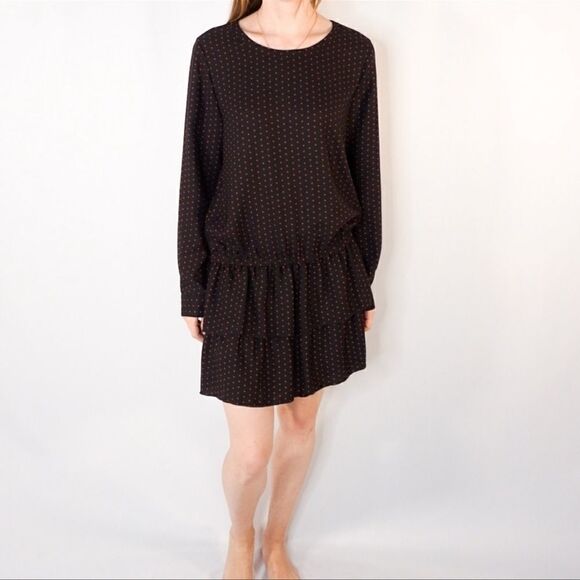 Scotch & Soda black star print ruffled mini dress - Picture 5 of 15